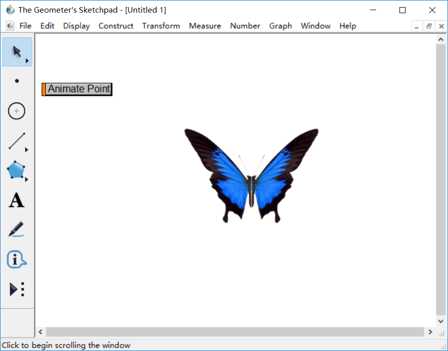 几何画板做出蝴蝶动画的详细过程截图