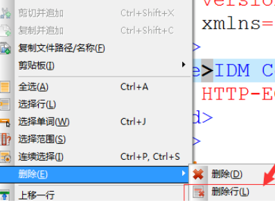 UltraEdit中删除行的快捷方法步骤截图