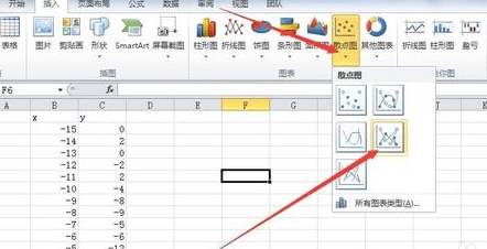 excel2010使用数据描点制图的简单方法截图