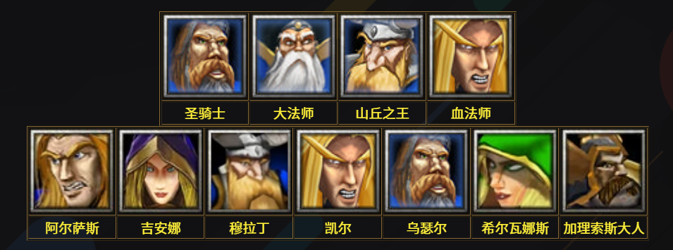 魔兽争霸3—Warcraft III四大种族单位大全